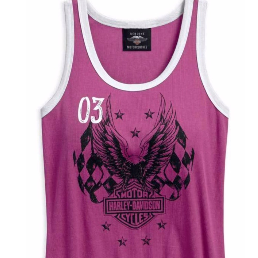 Harley-Davidson® Checkered Flag Eagle Tank Top